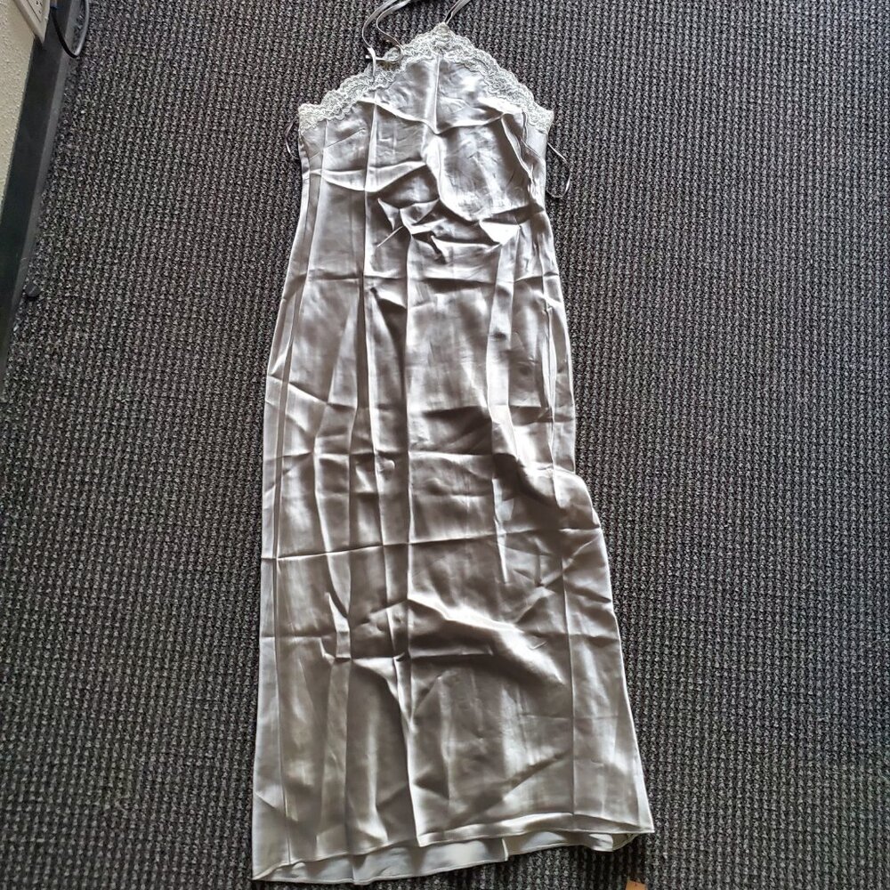 Reformation Aara Silk Dress Moonlight - Size L